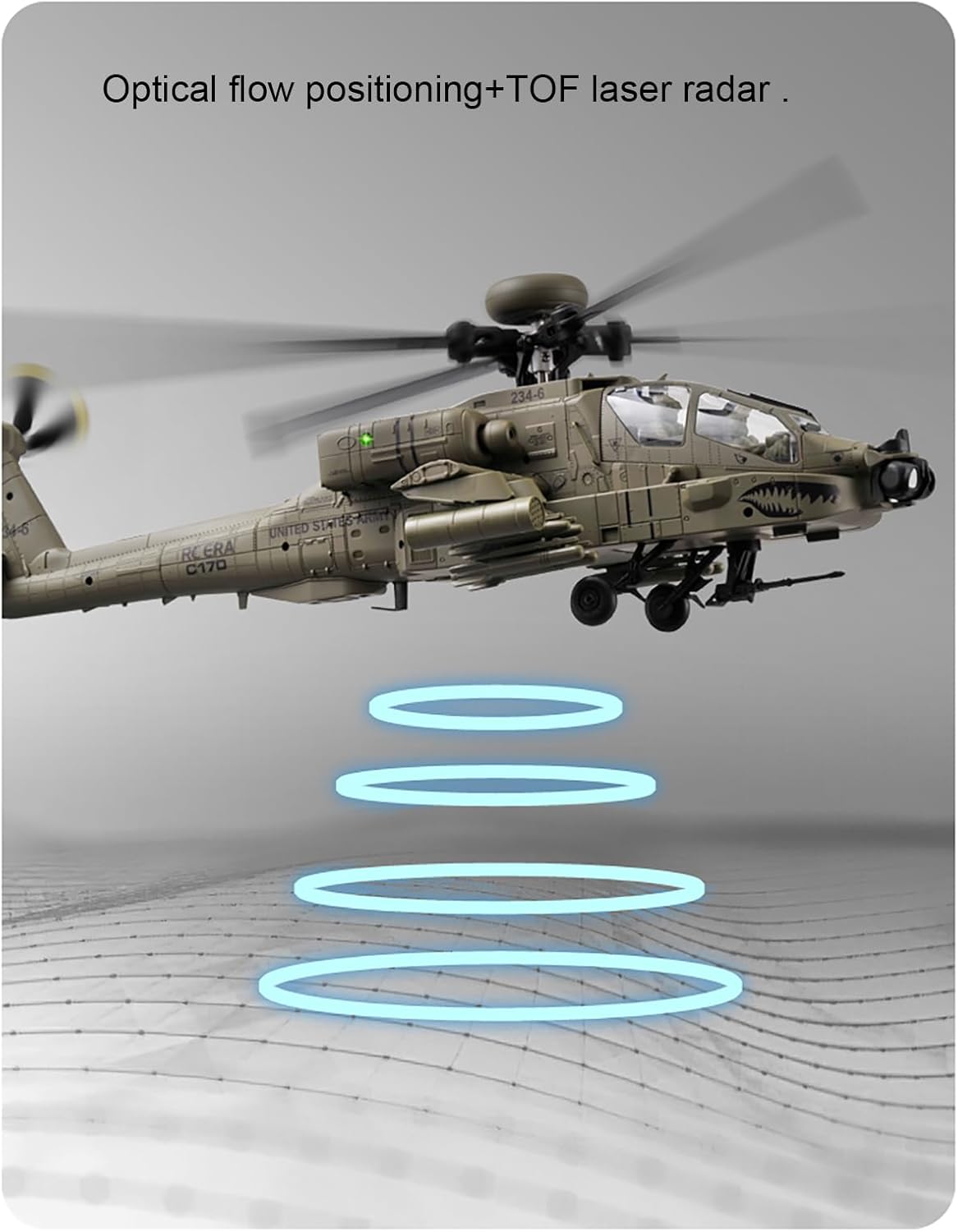 310MM 6CH C170 AH-64D Ferngest – Rc Helicopter Large Bewertung und Preis